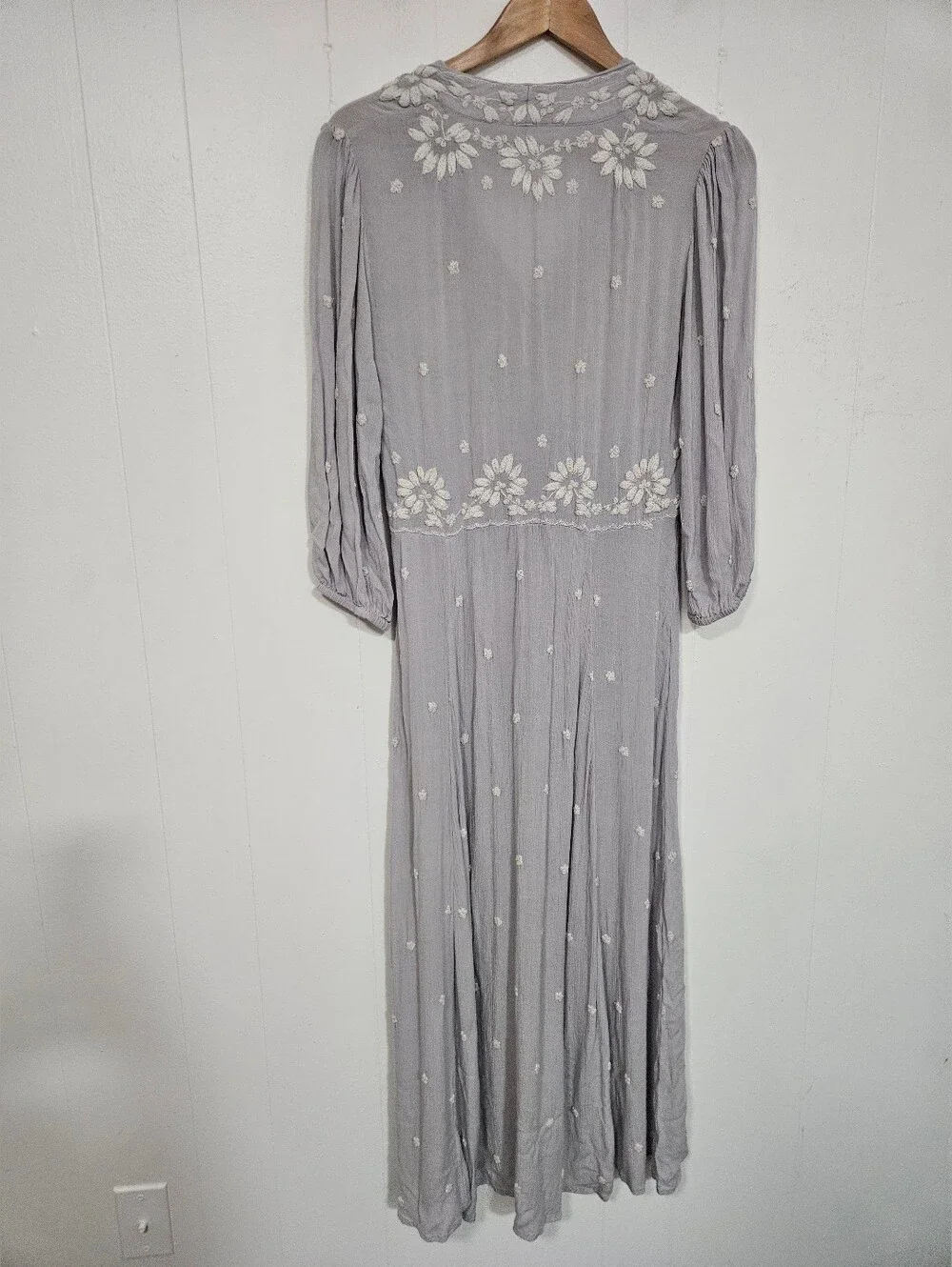Free People Embroidered Fable Maxi Dress